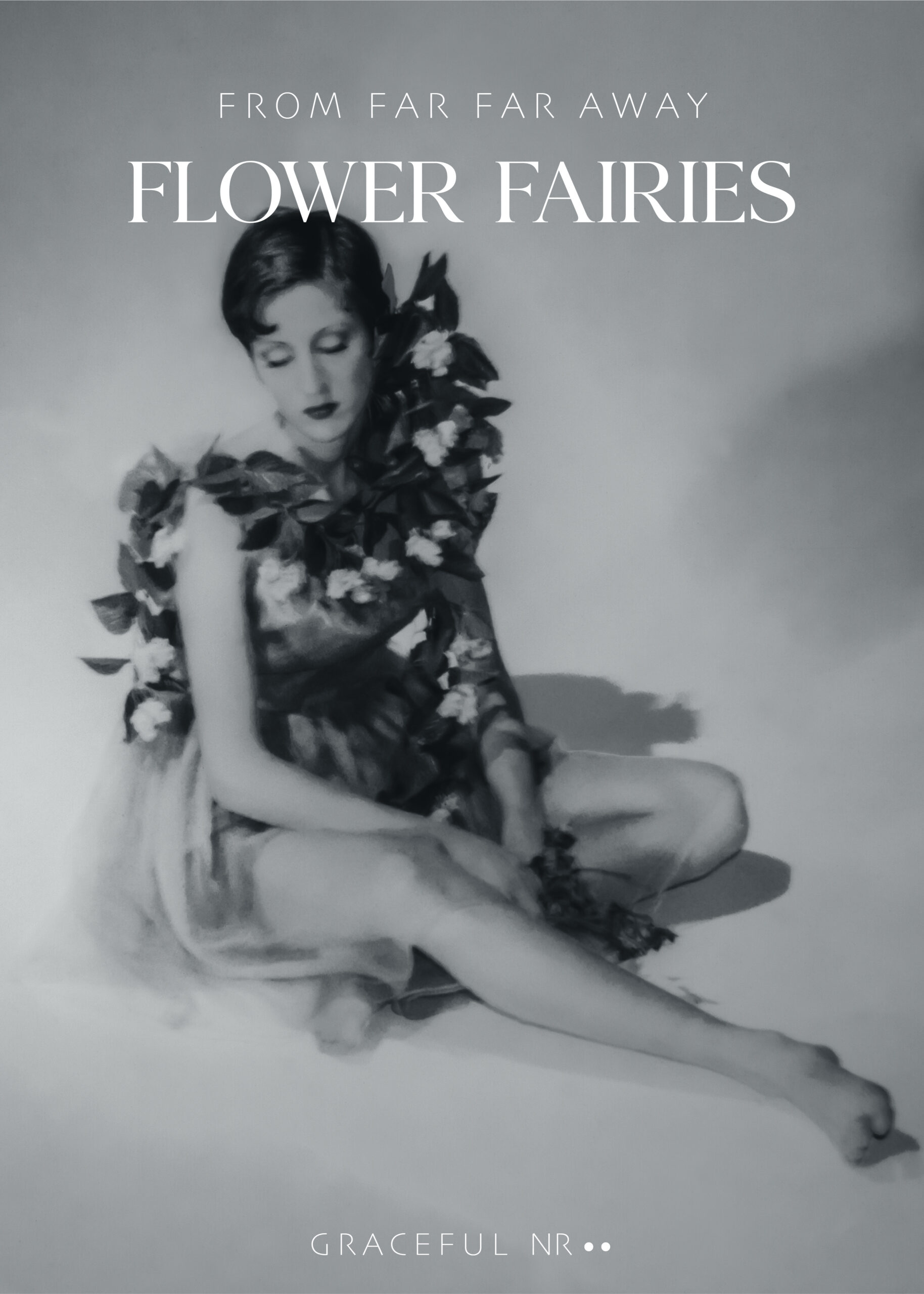 Flower Fairies Fine Art photography black and white