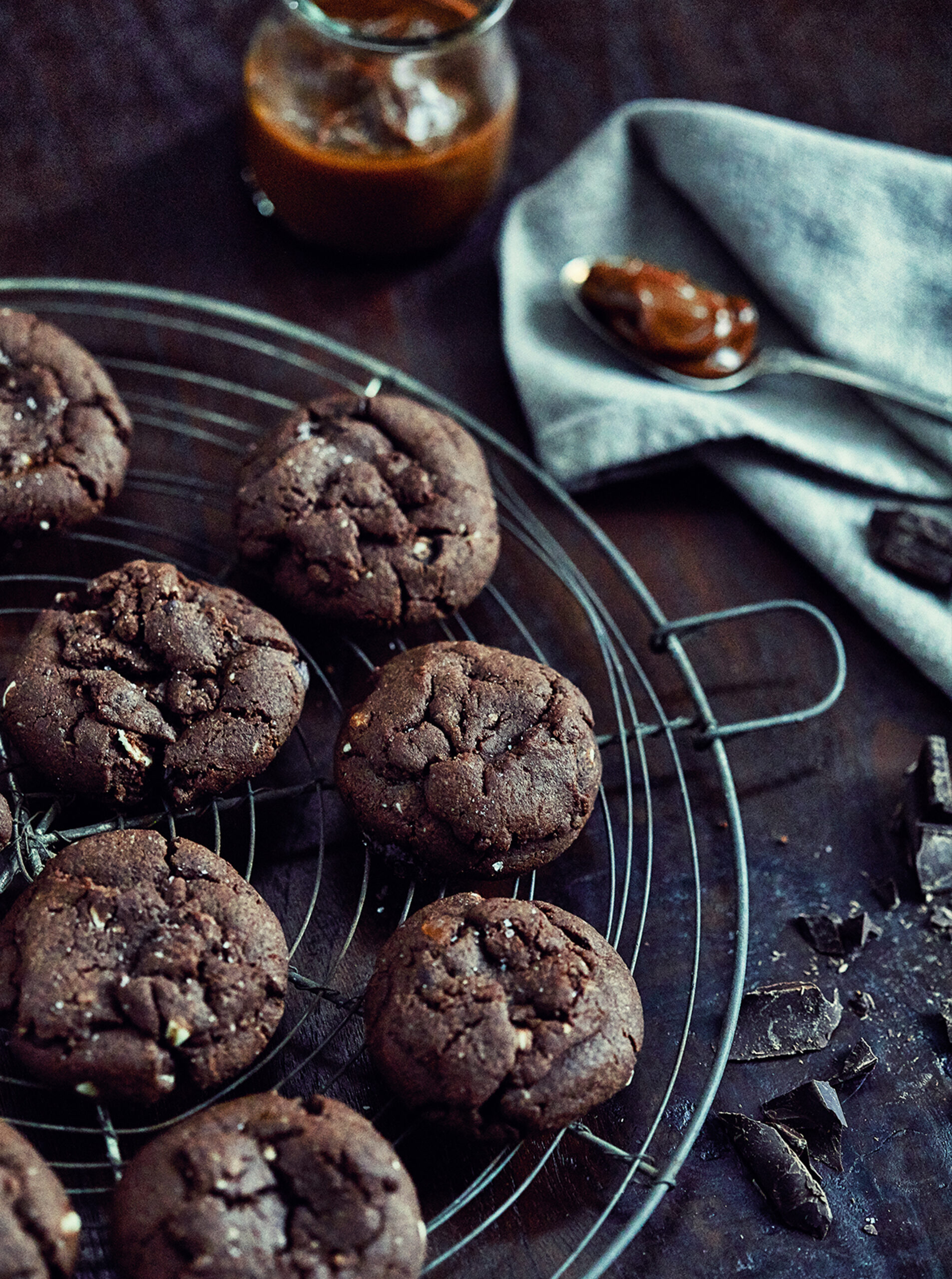 MHOH CHOCOLATE COOKIES FOOD PHOTOGRAPHY CARAMEL
