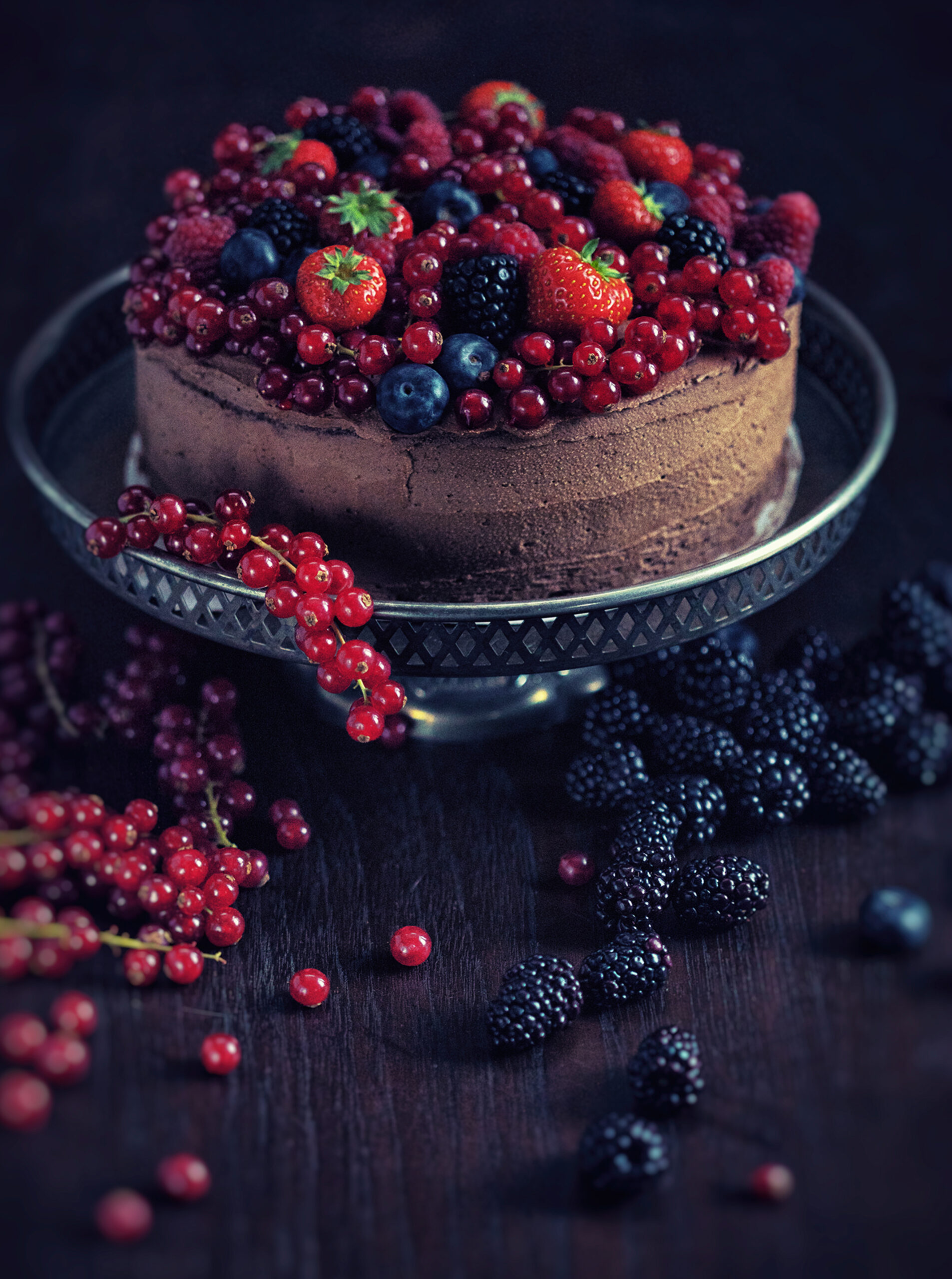 MHOH CHOCOLATE FRUIT CAKE FOOD PHOTOGRAPHY