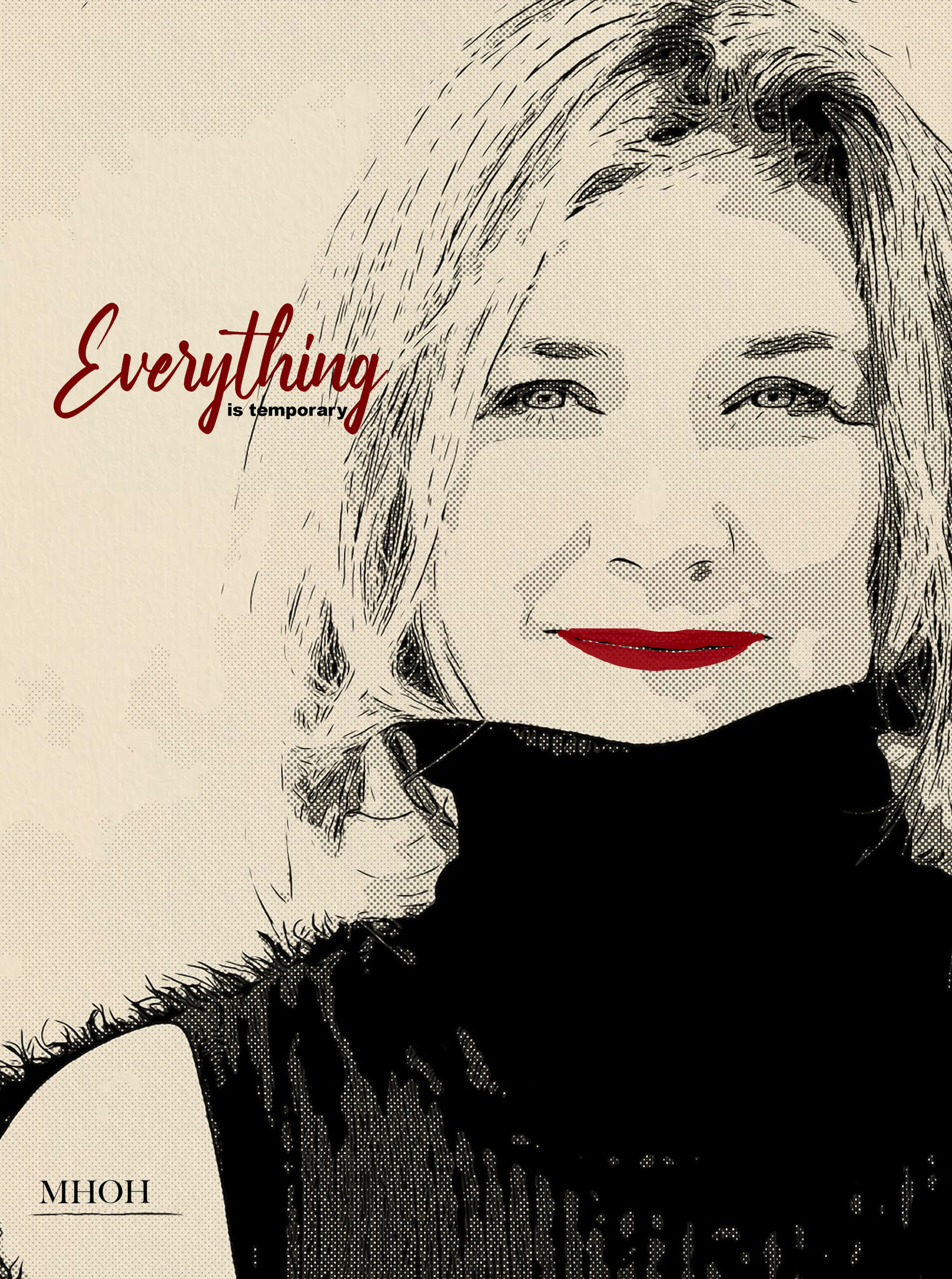 MHOH model photography postcard woman