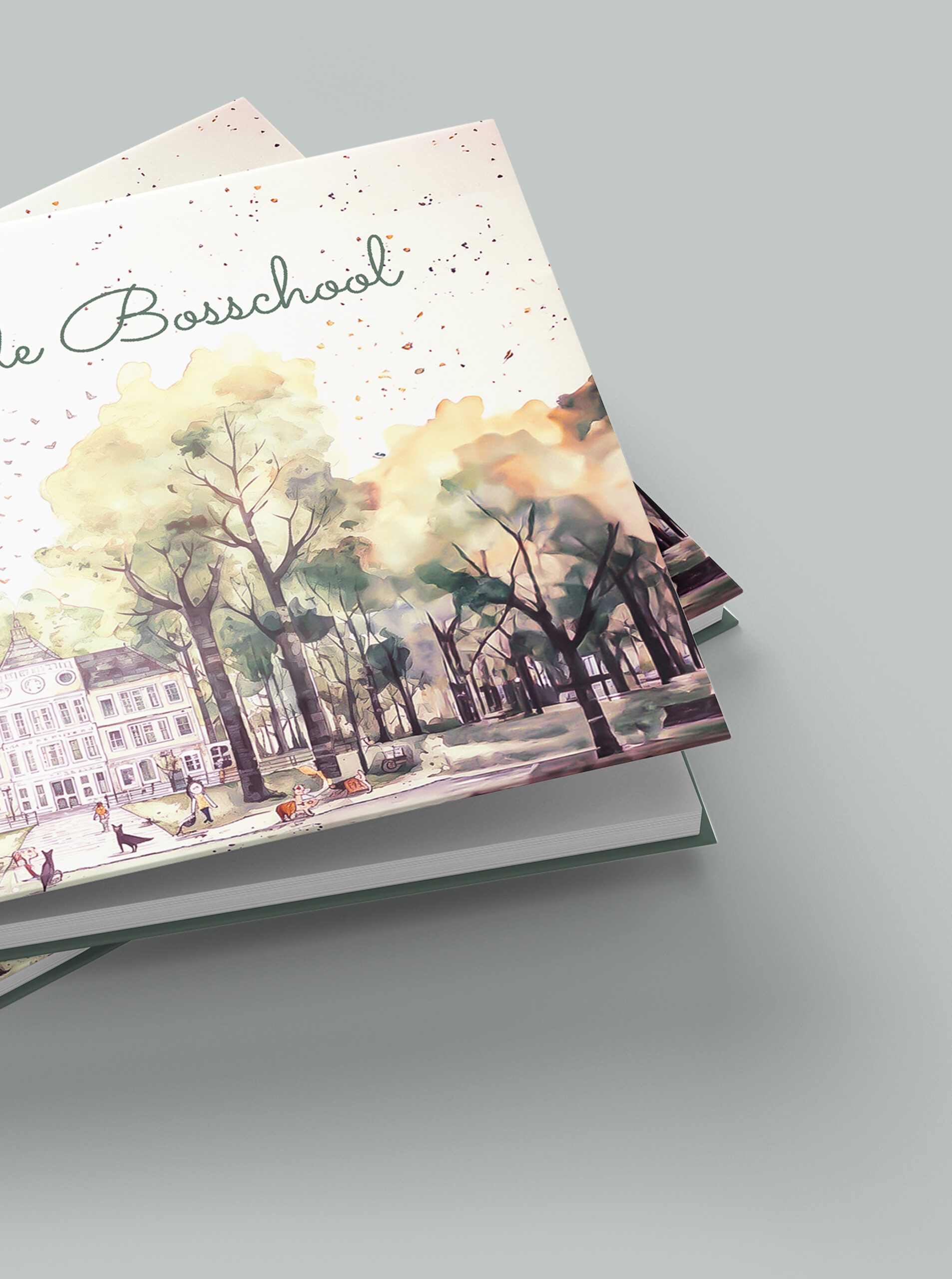 Songs Schoolbook illustraties Cover AI cats dansing school book children songs artificial intelligence drawing forest